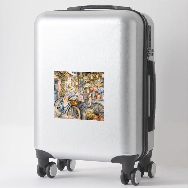 Bloomcore Flower Market Bicycle Sticker (Suitcase)