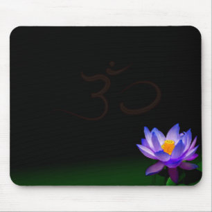 Bloomed blue Lotus mousepad