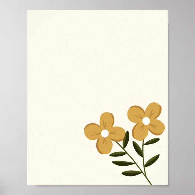 Bloomed flower poster (Front)