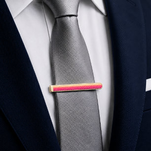 Bloomed Horizon Gold Finish Tie Bar