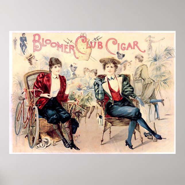 Bloomer Club Cigar Poster (Front)