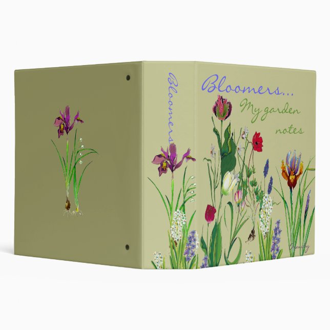 Bloomers, My  garden notes Binder (Background)