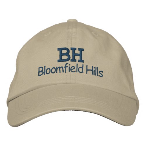 Bloomfield Hills Michigan Embroidered Baseball Hat