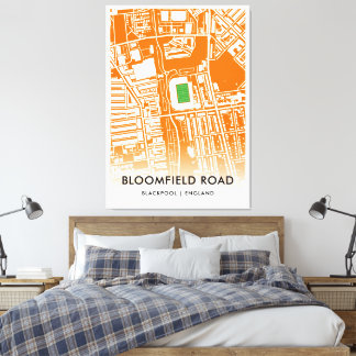 Bloomfield Road Stadium in Blackpool, England Canvas Print