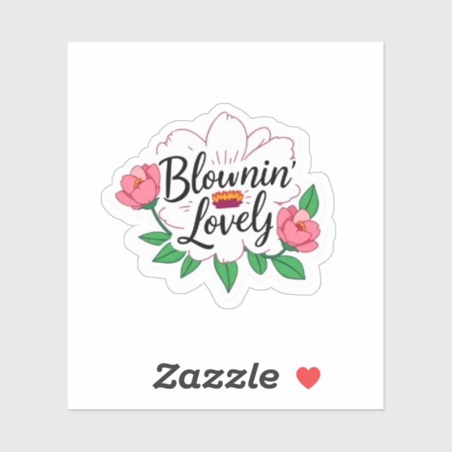Bloomin Lovely British Slang Flower Sticker (Sheet)