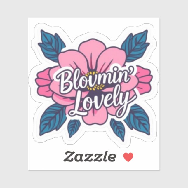 Bloomin Lovely Floral Botanical Aesthetic Sticker (Sheet)