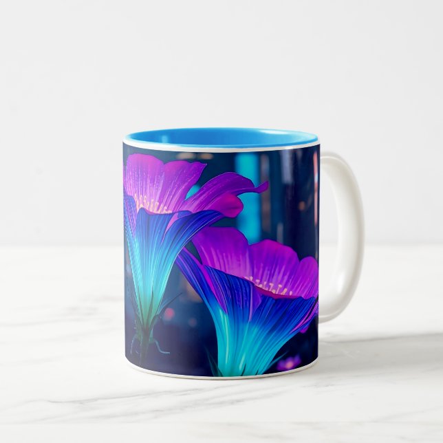 Bloominescent Two-Tone Coffee Mug (Front Right)