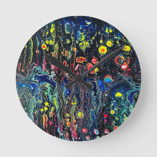 Blooming Abyss Round Clock