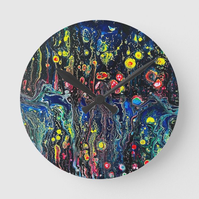 Blooming Abyss Round Clock (Front)