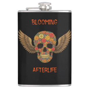 Blooming Afterlife Vinyl Wrapped Flask