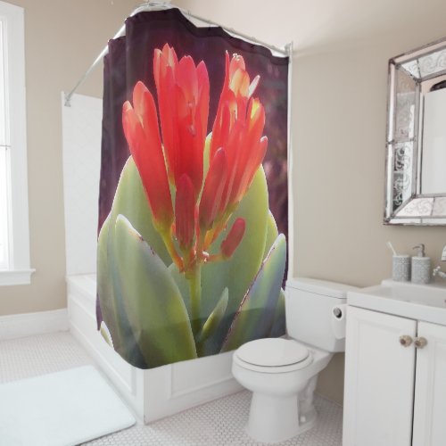 Blooming Agave Shower Curtain