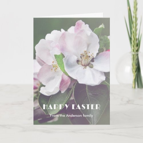 Blooming Apple Tree Happy Easter Holiday Card