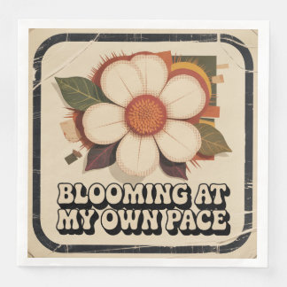 Blooming At My Own Pace Paper Dinner Napkins