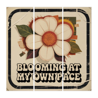 Blooming At My Own Pace Triptych