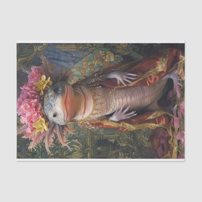 Blooming Axolotl Tissue Paper (Front)