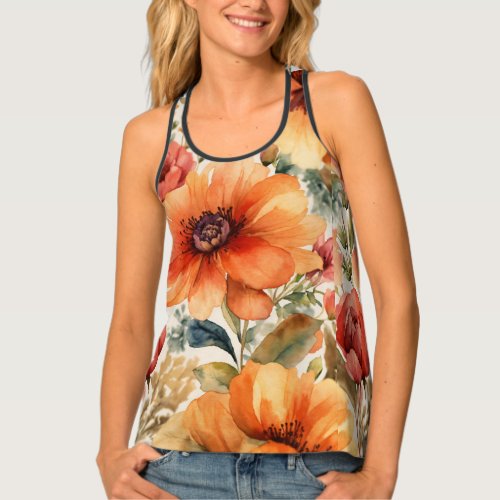 Blooming Beauties Floral Delight for Girls Tank Top