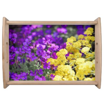 Blooming Beauties  Serving Tray by FallnAngelCreations at Zazzle