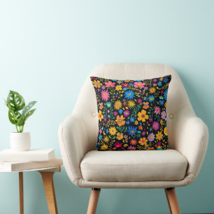 Blooming Beautiful design 16x16 Throw Pillow