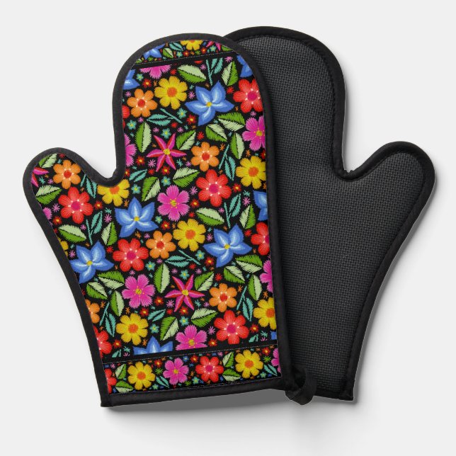 Blooming Beautiful  Oven Mitt (Front/Back)