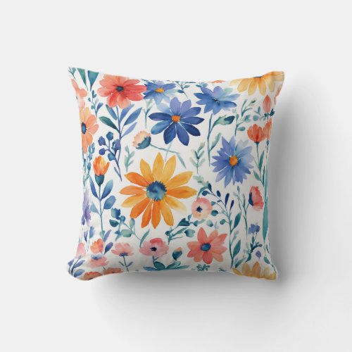 Blooming Beauty Flower_Exclusive Design Pillow Throw Pillow