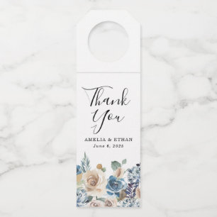 Blooming Beauty   Personalized Wedding Bottle Hanger Tag