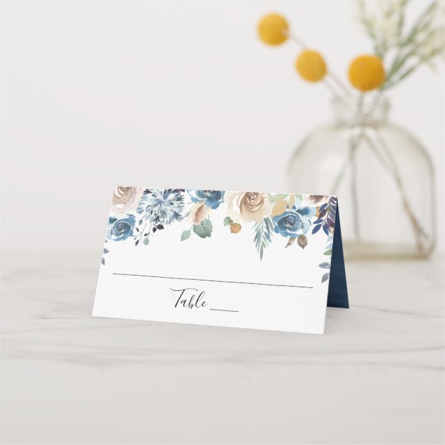Blooming Beauty | Personalized Wedding Place Card (Front)