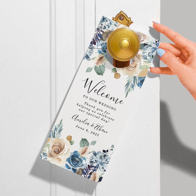 Blooming Beauty | Wedding Welcome & Do Not Disturb Door Hanger (Creator Uploaded)