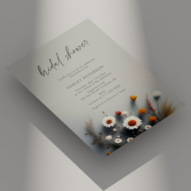 Blooming Beauty: Wildflower Bridal Shower Invitation (Personalized Blooming Beauty: Wildflower Bridal Shower Invitation)