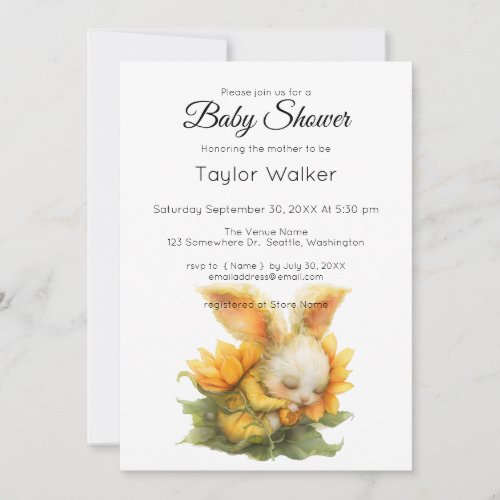 Blooming Bliss Baby Shower Invitation