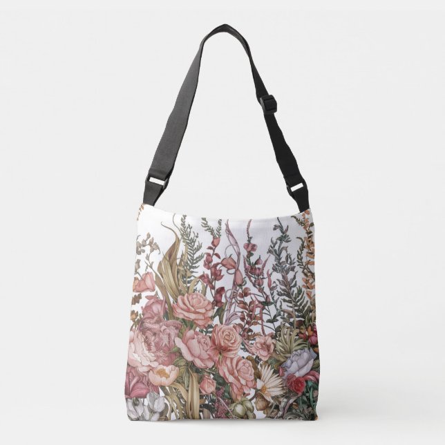 Blooming Bliss: Floral Tote Bag (Front)