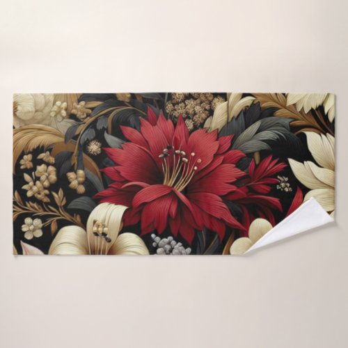 Blooming Blossoms Floral Beach Towel