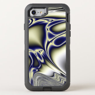 Blooming Blue Fractal OtterBox Defender iPhone SE/8/7 Case