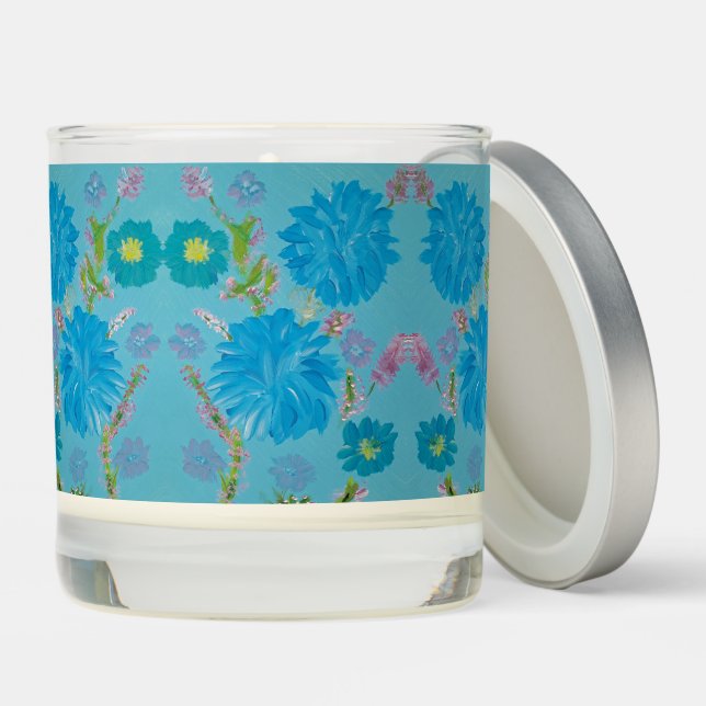 Blooming Bluebells, Vanilla Scented Candle (Lid)