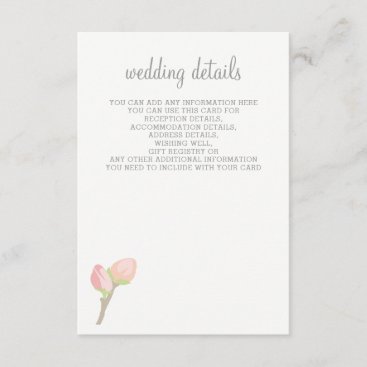 Blooming Blush Floral Wedding cards
