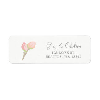 Blooming Blush Floral Wedding Label