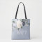 Blooming botanical dusty blue personalized wifey