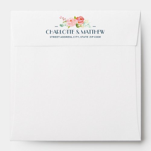 Blooming Botanicals  Square Envelope