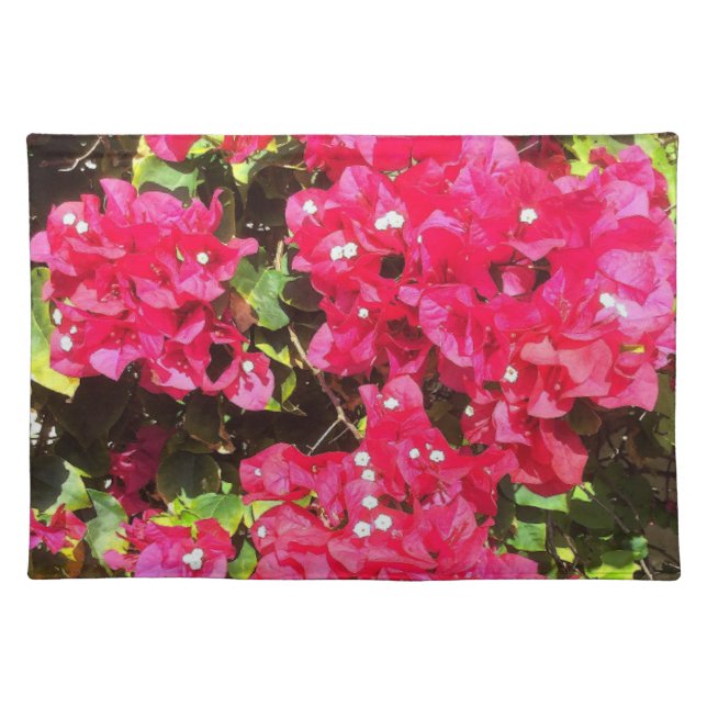 Blooming Bougainvillea Cloth Placemat (Front)