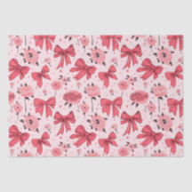 Blooming Bows - Floral and Ribbon Pattern