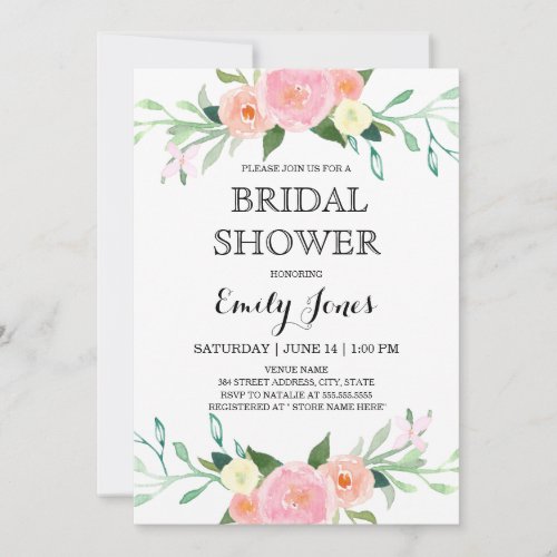 Blooming Bridal Shower Invitation
