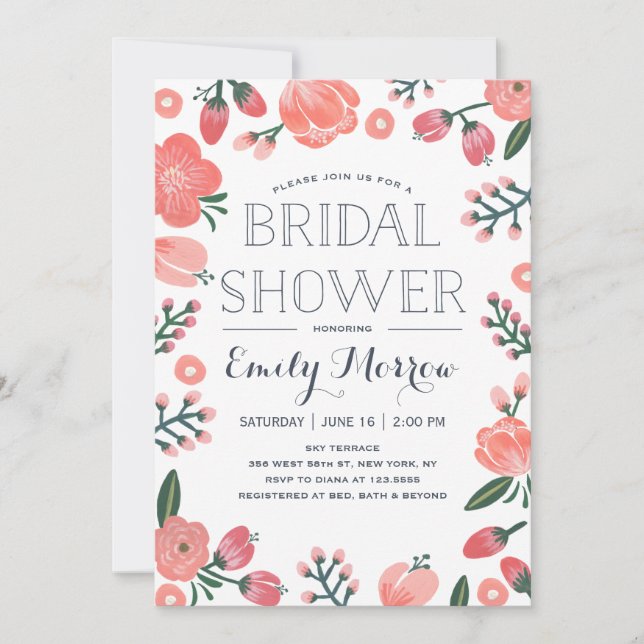 Blooming Bride | Bridal Shower Invitation (Front)