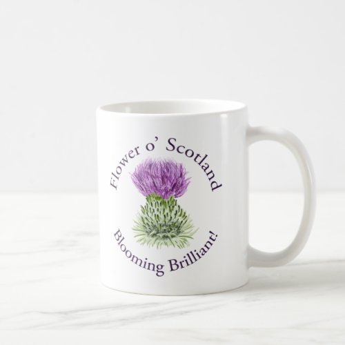 Blooming Brilliant Scottish Thistle Coffee Mug