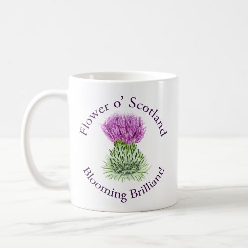 Blooming Brilliant Scottish Thistle Coffee Mug