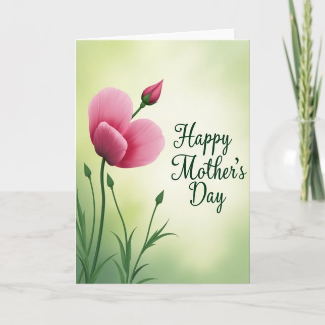 Blooming Buds Mothers Day Card (Front)