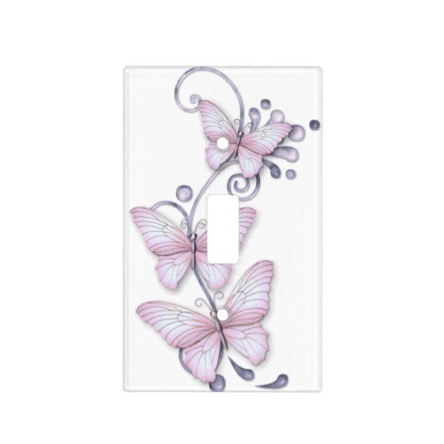 Blooming Butterflies Light Switch Cover (Front)