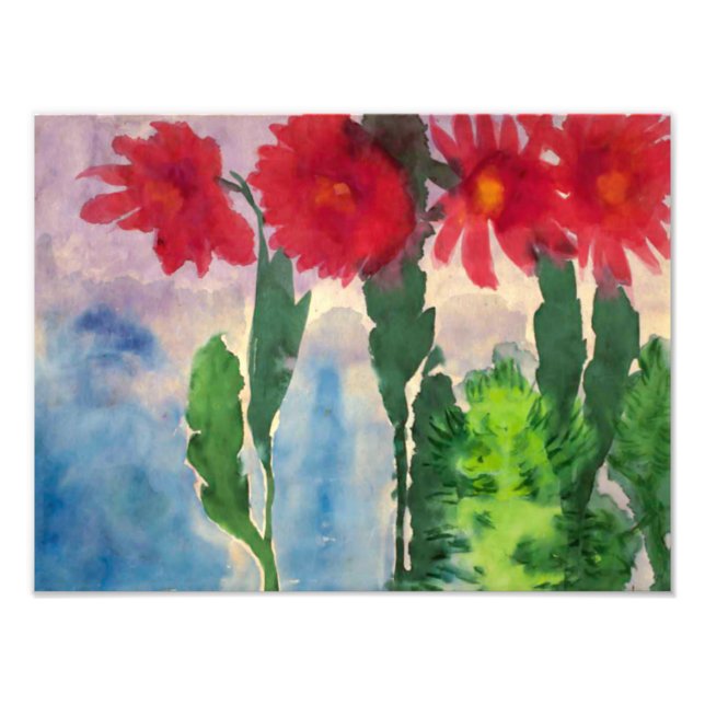 Blooming Cacti | Emil Nolde | Photo Print (Front)