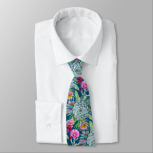 Blooming Cacti & Succulents Neck Tie