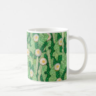 Blooming cactus, succulent flowers, desert plants coffee mug