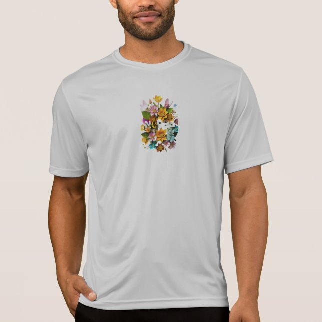 Blooming Care - Floral Tribute to Nurses T-Shirt (Front)