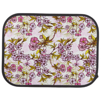 Blooming Cherry Blossom Pattern  Car Floor Mat